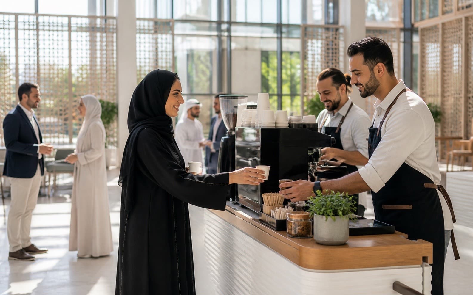 Corporate Coffee Cart by Crescent Events & Catering